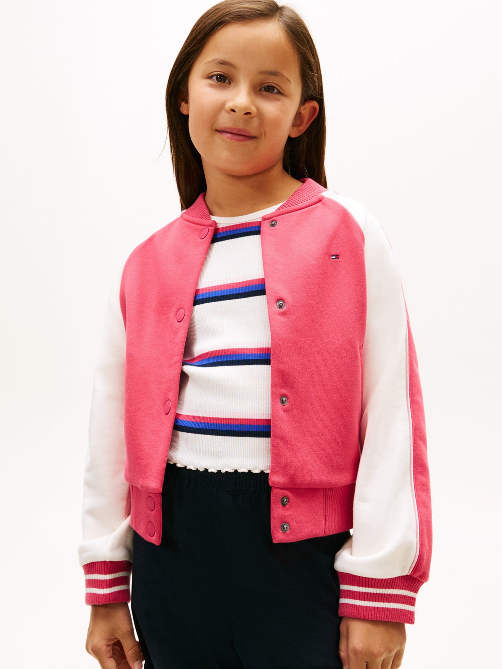 Kids Color Block Bomber Jacket