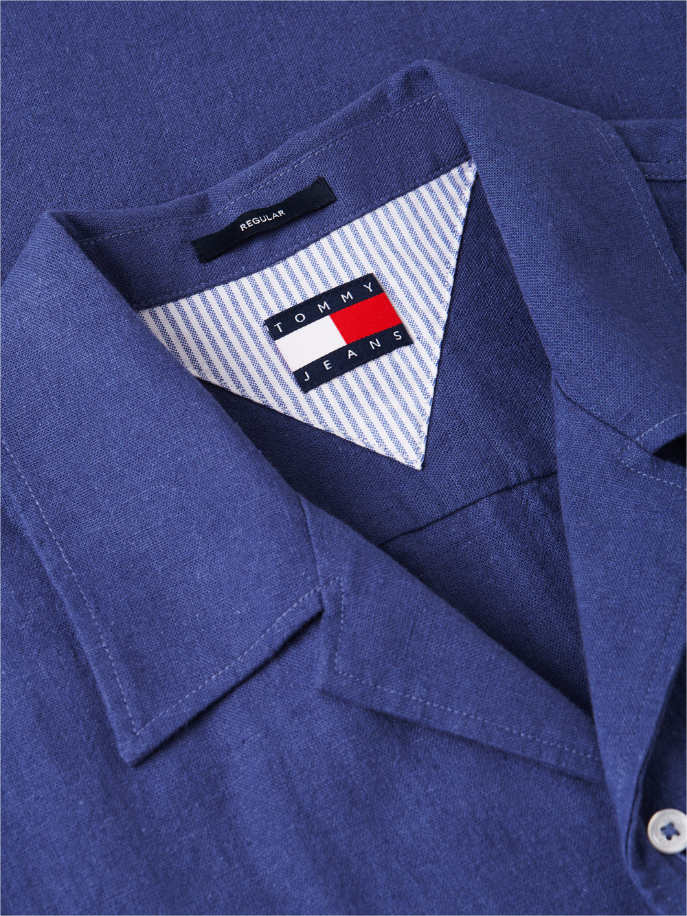 Regular Fit Solid Linen Blends Shirt