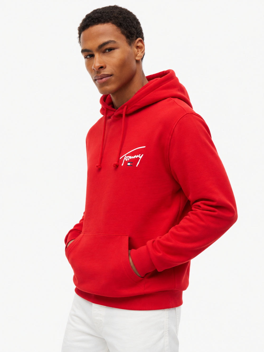 Regular Fit Suede Terry Hooded Sweatshirt