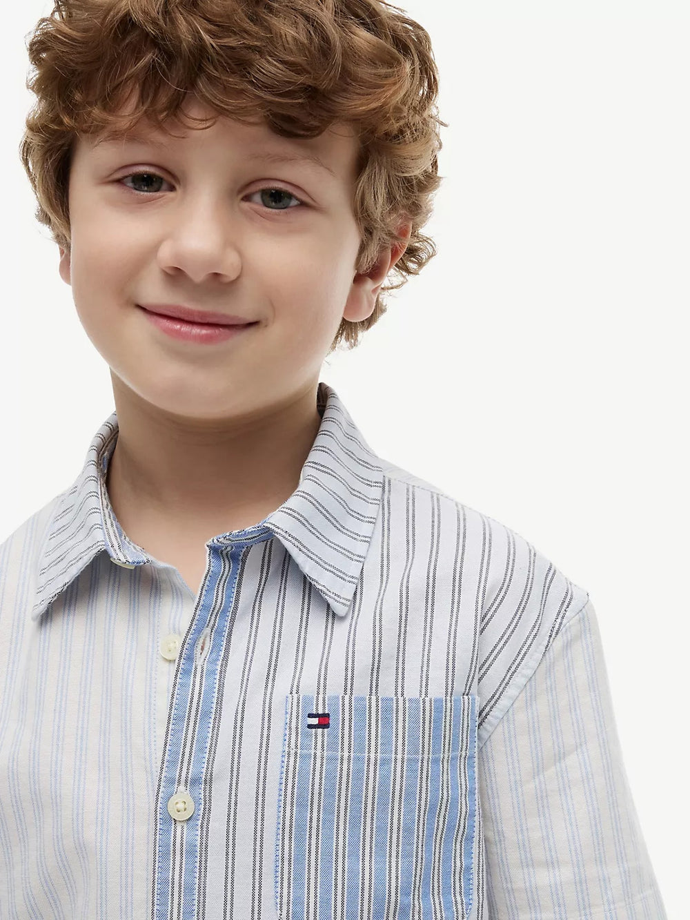 Kids Color Block Shirt