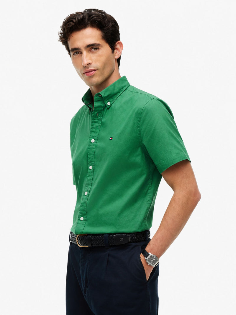Regular Fit Solid Poplin Shirt