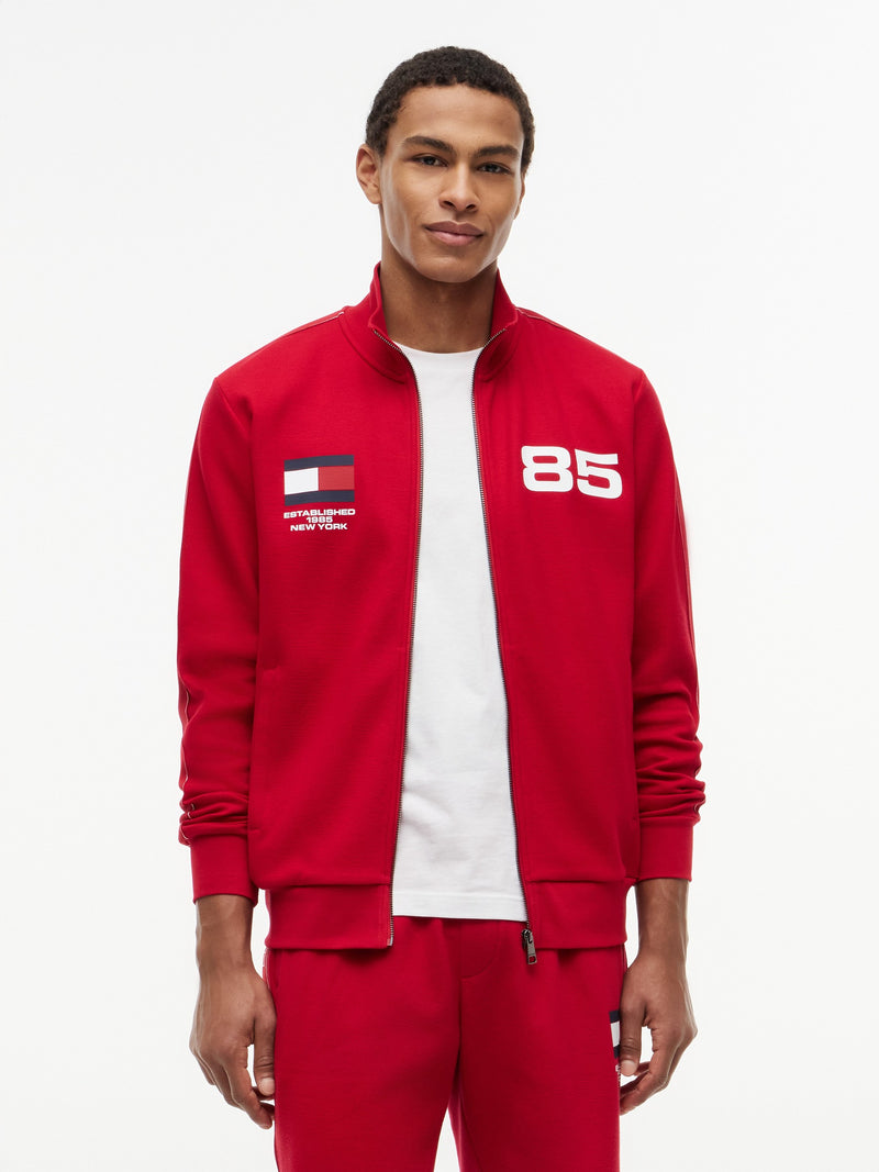 Regular Fit Zip Thru Printed Jacket