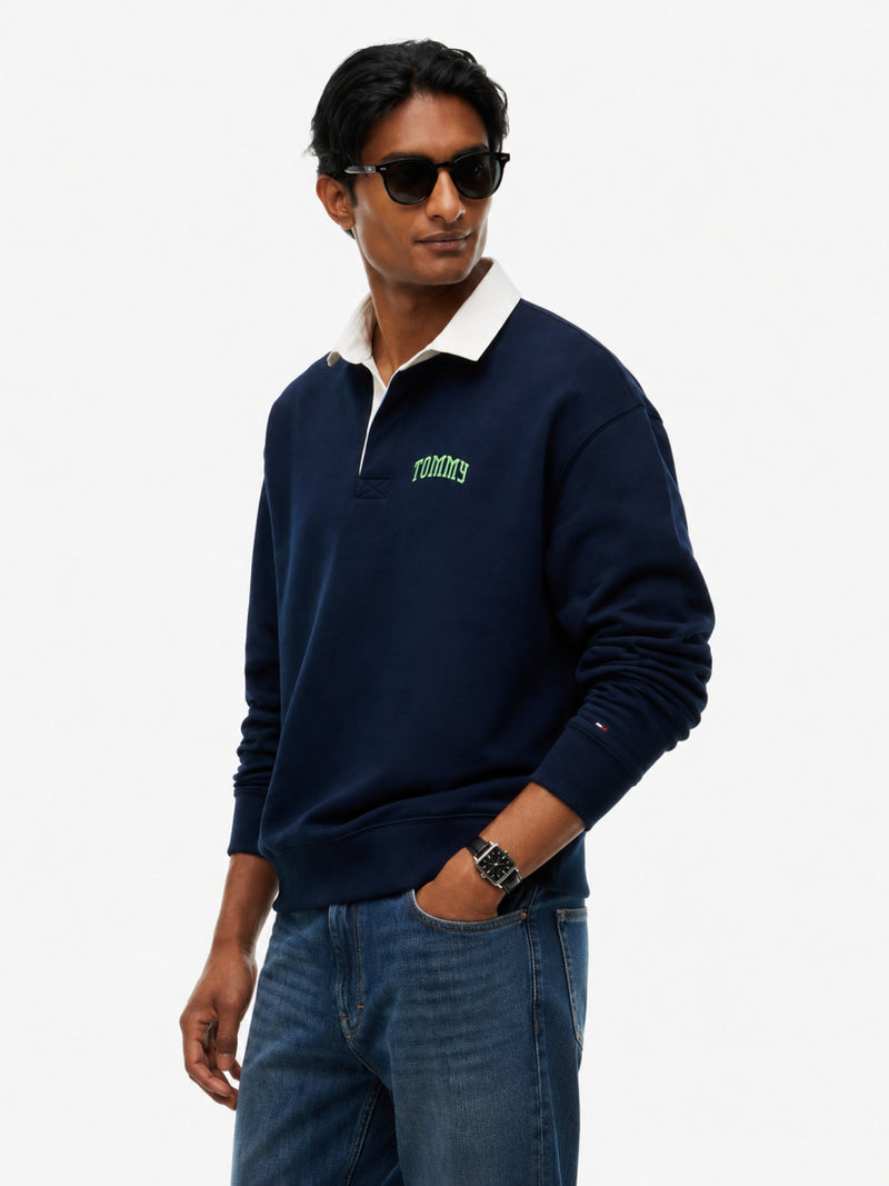 Relaxed Fit Rugby Polo