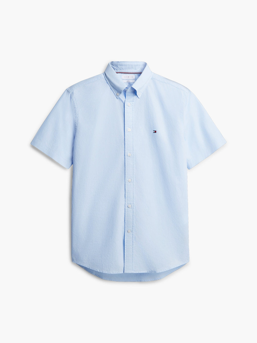 Regular Fit Solid Seersucker Shirt