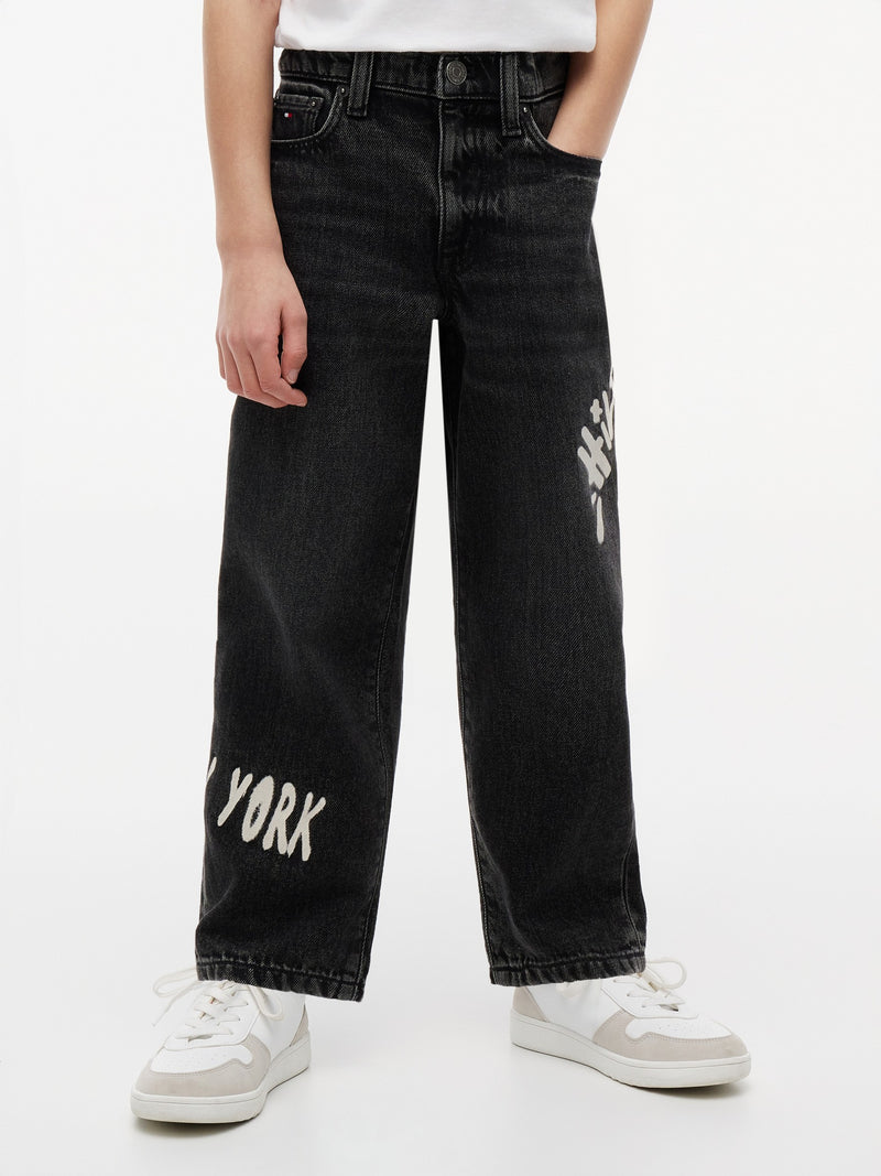 Kids Baggy Aop Jeans