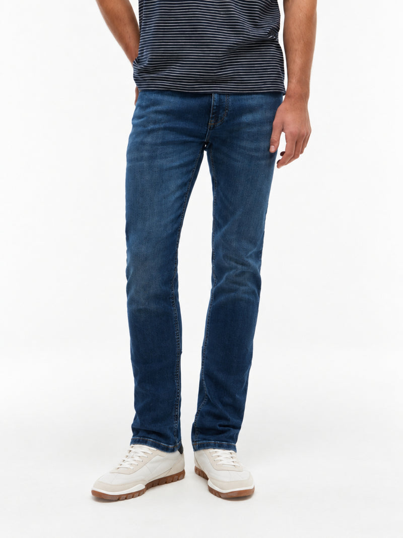 Men Austin Slim Tapered Dark Wash Jeans