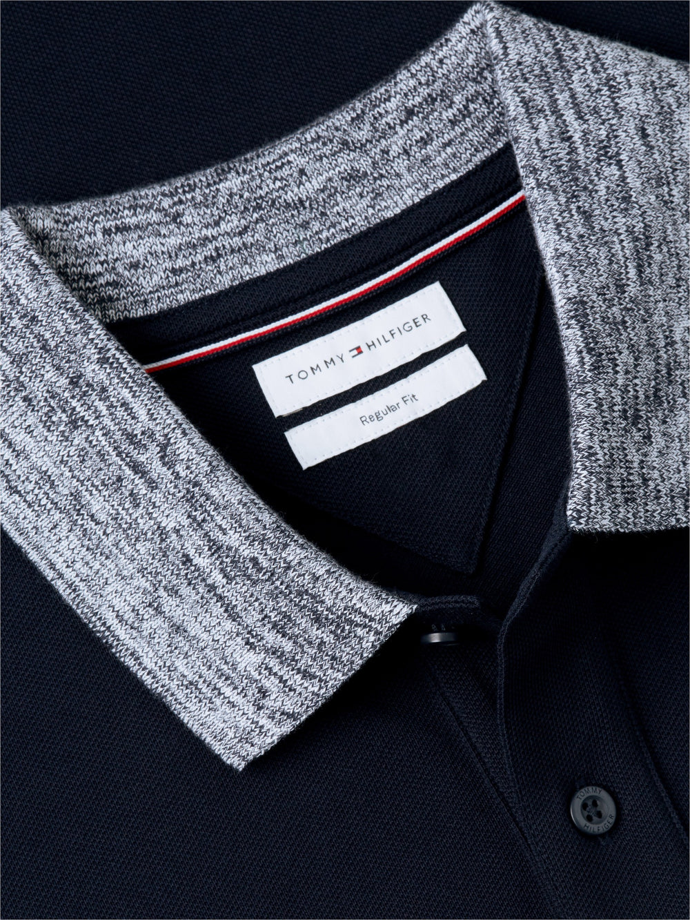 Regular Fit Pique Melange Collar Polo