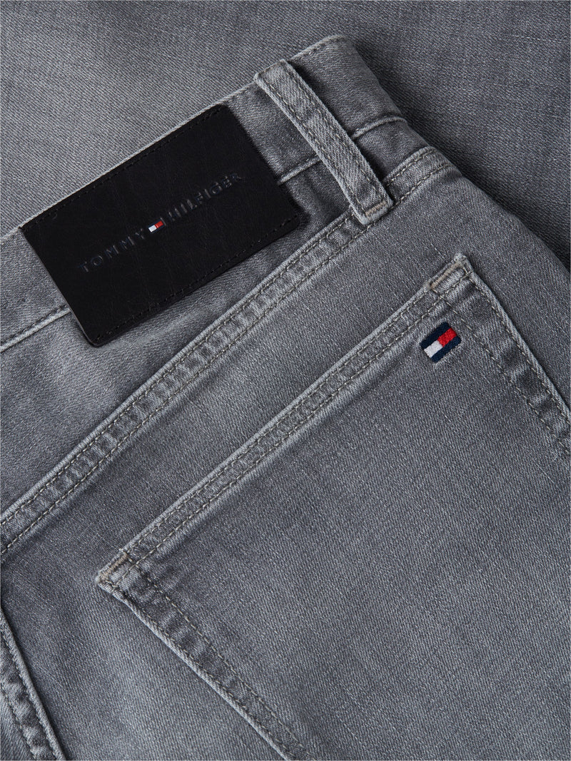 Men Bleecker Slim Tapered Mid Grey Jeans