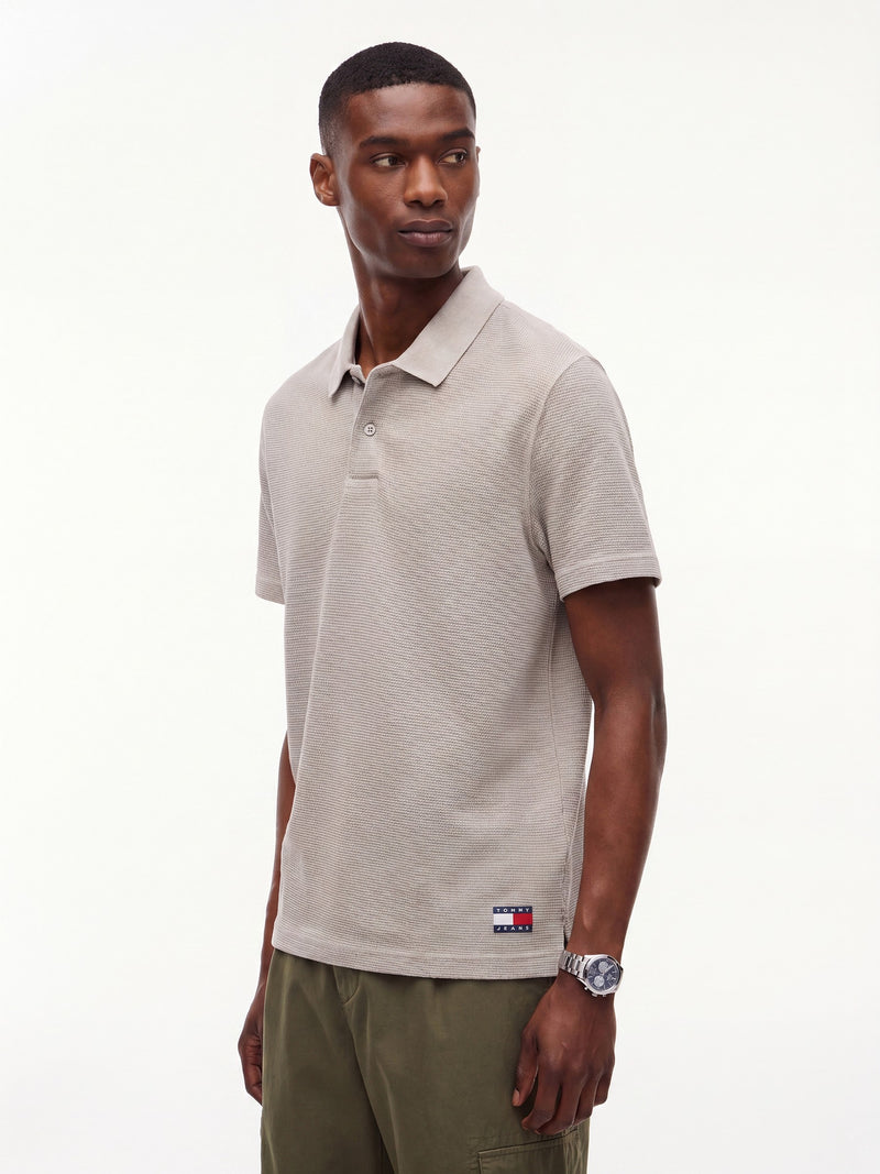 Regular Fit Waffle Polo