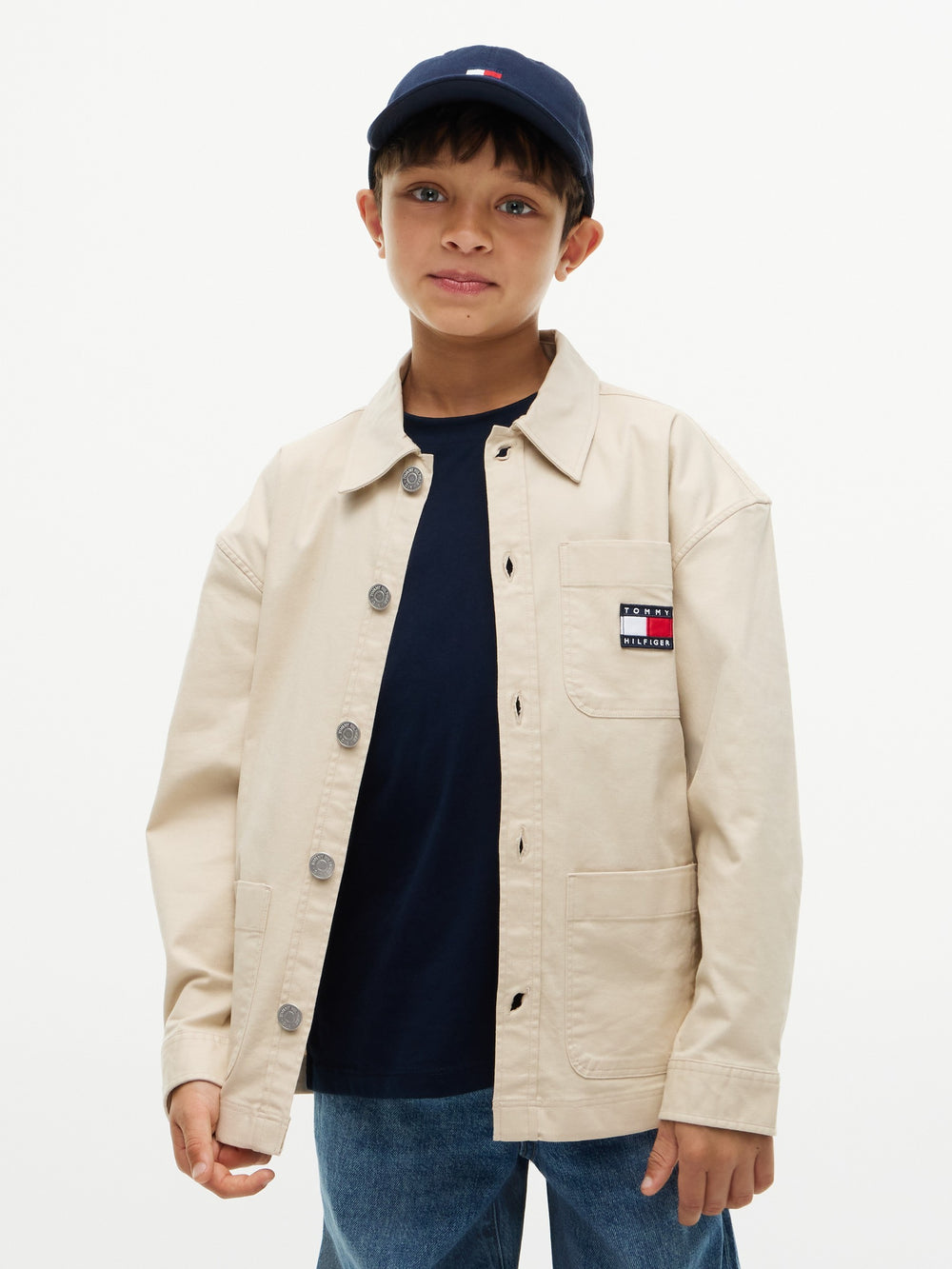 Kids Stretch Solid Shirt