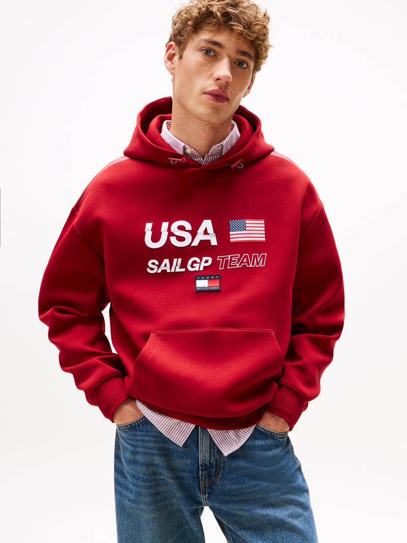 Relaxed Fit Interlock Hoodie