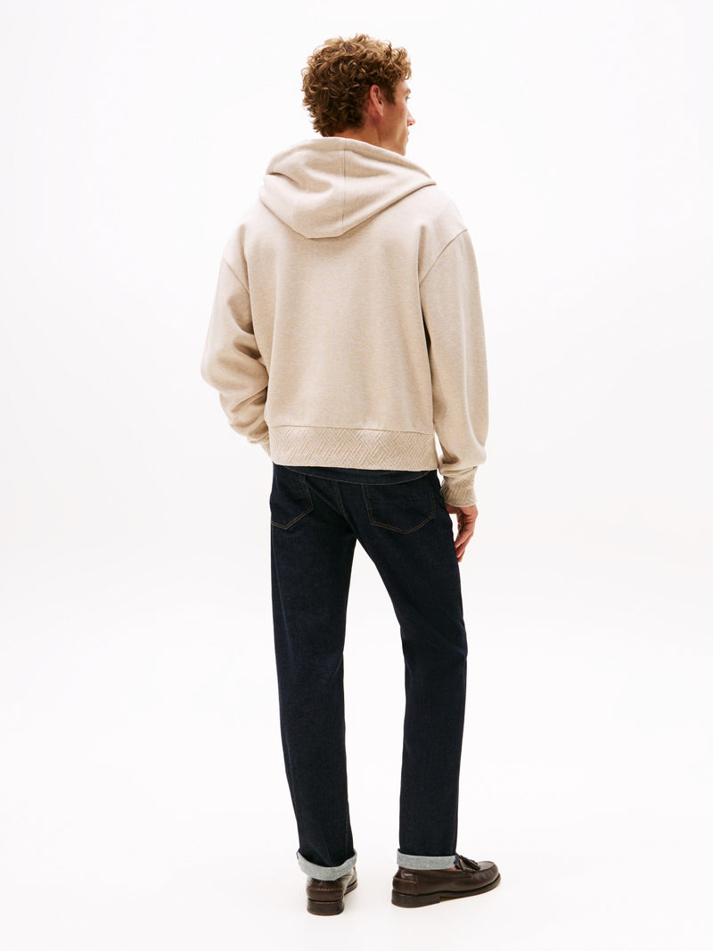 Relaxed Fit Zip Thru Hoodie