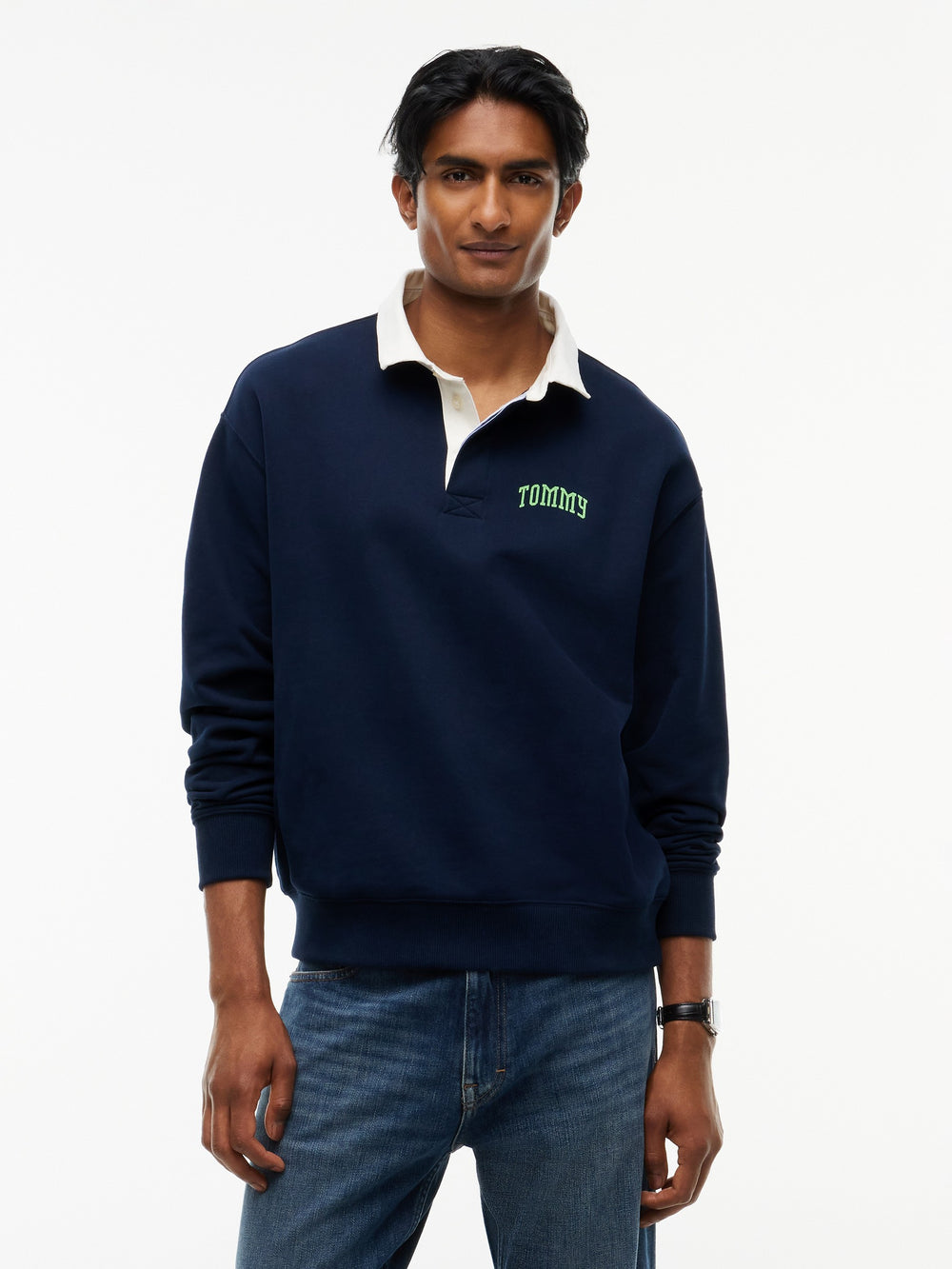 Relaxed Fit Rugby Polo