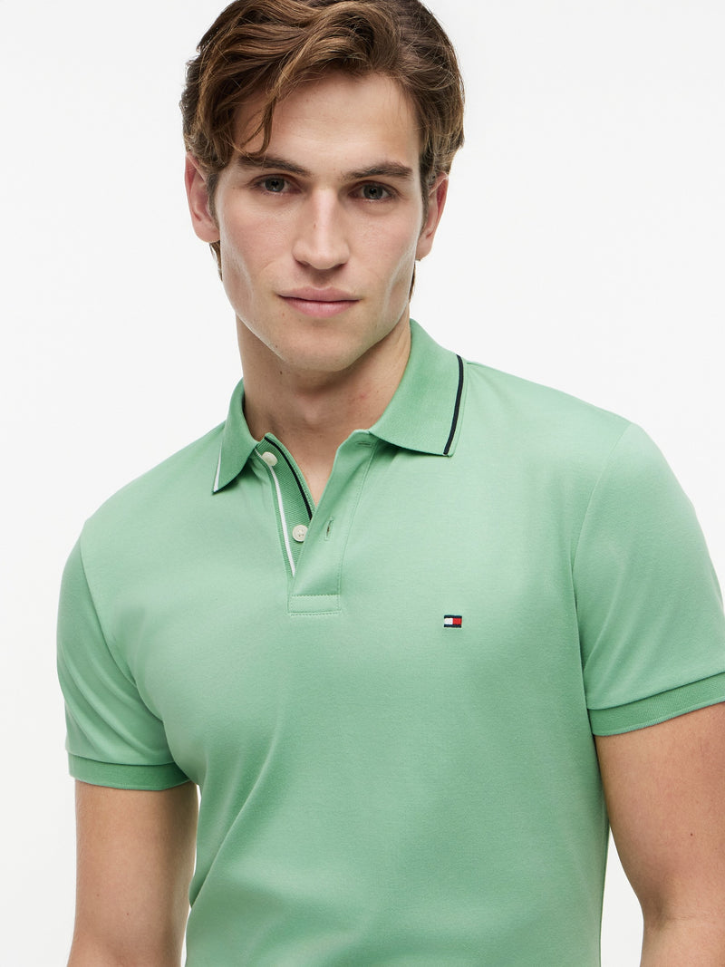 Slim Fit Interlock Polo