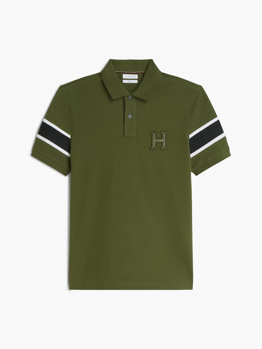 Regular Fit Sleeve Taped Pique Polo