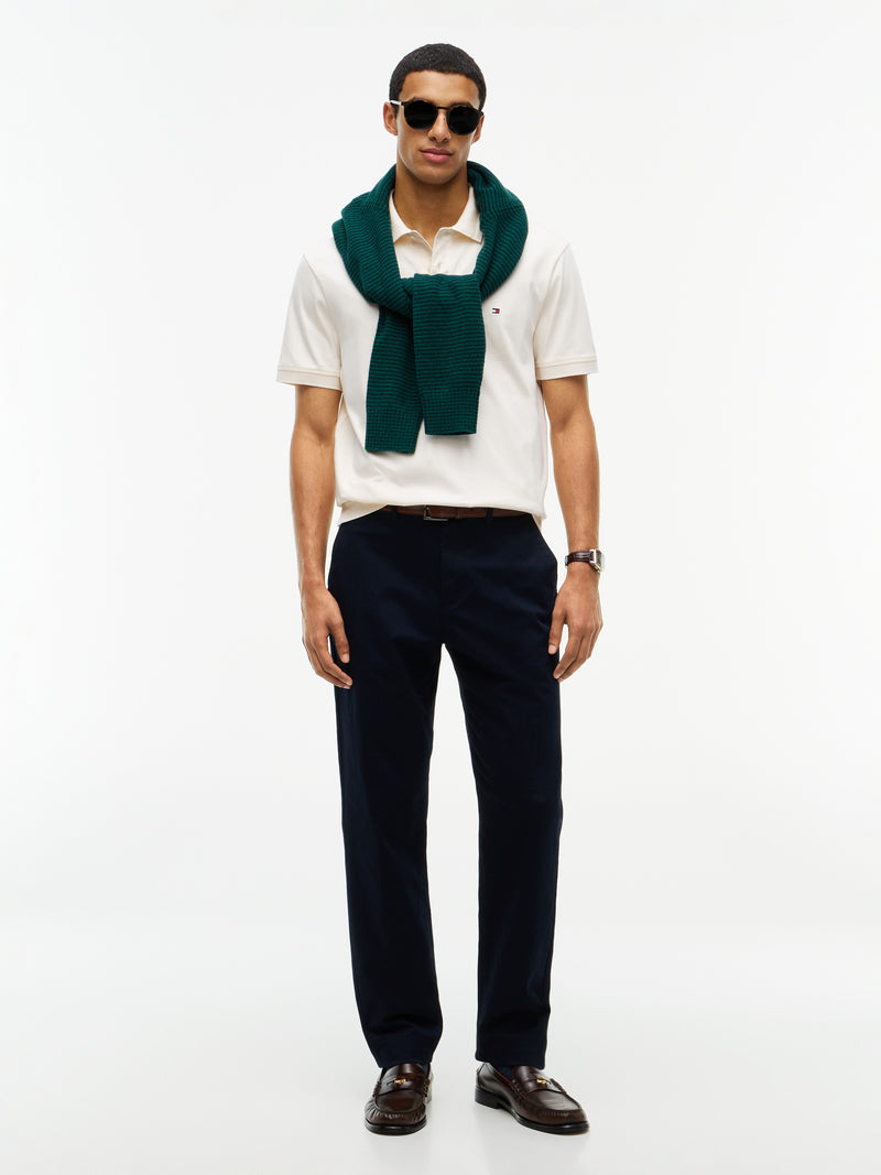Regular Fit Jacquard Interlock Polo