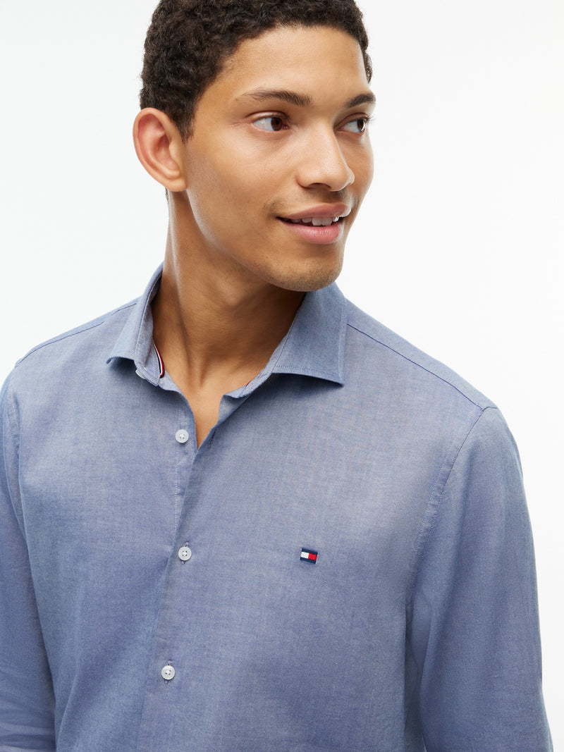 Slim Fit Solid Oxford Shirt