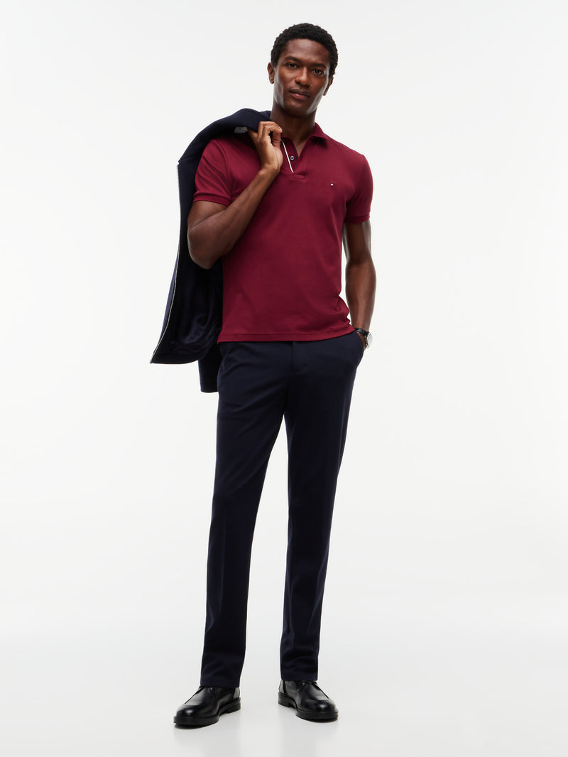 Slim Fit Interlock Polo
