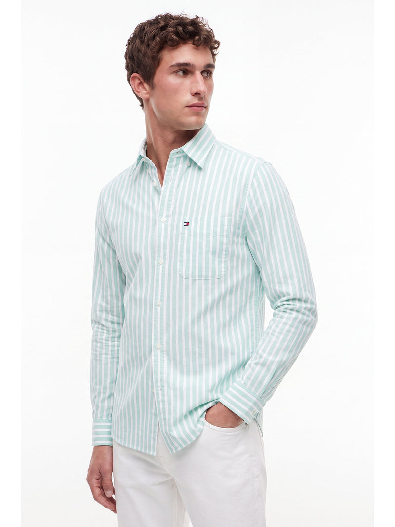 Regular Fit Stripe Oxford Shirt