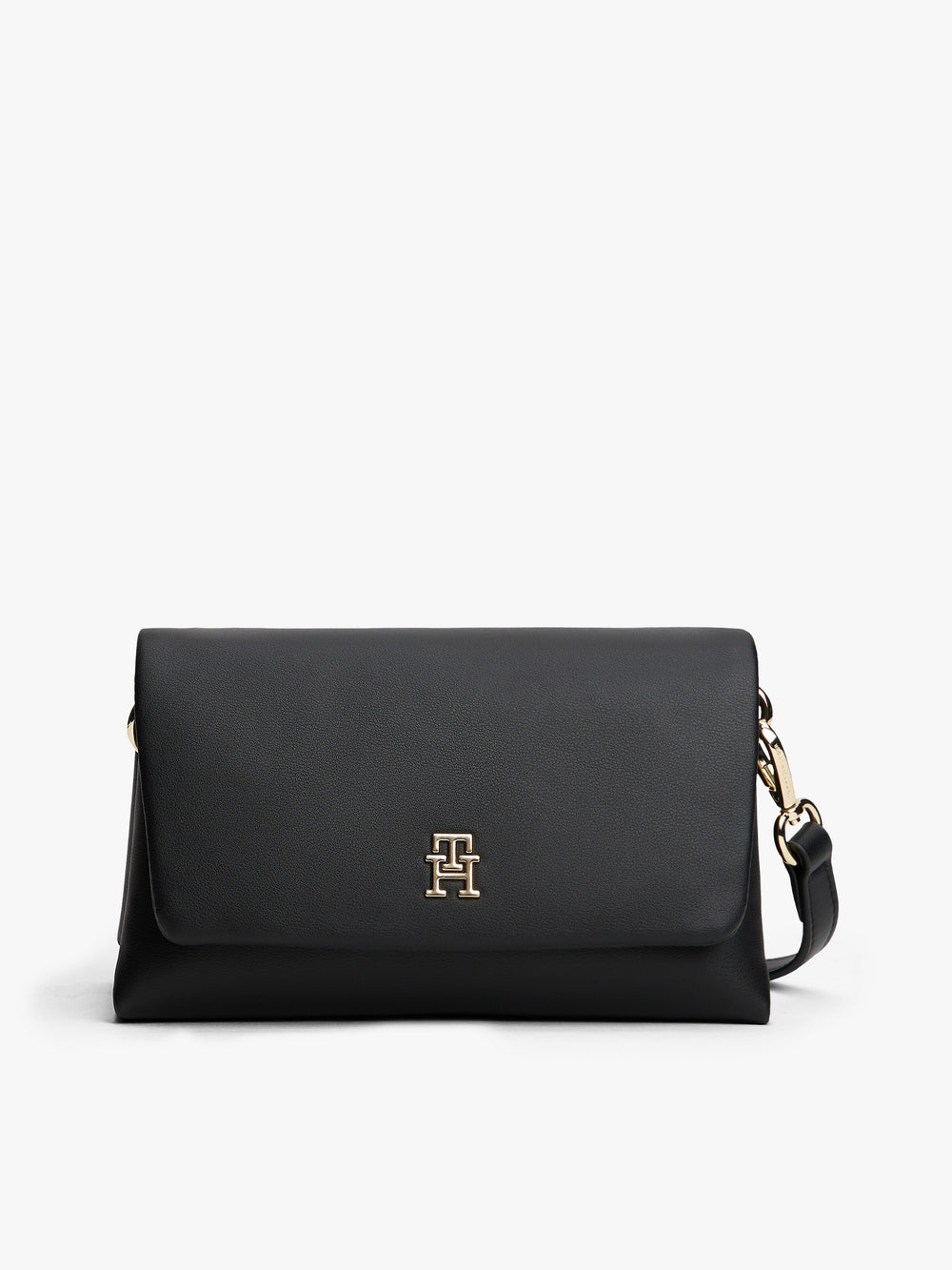 Solid Pu Crossbody Bag