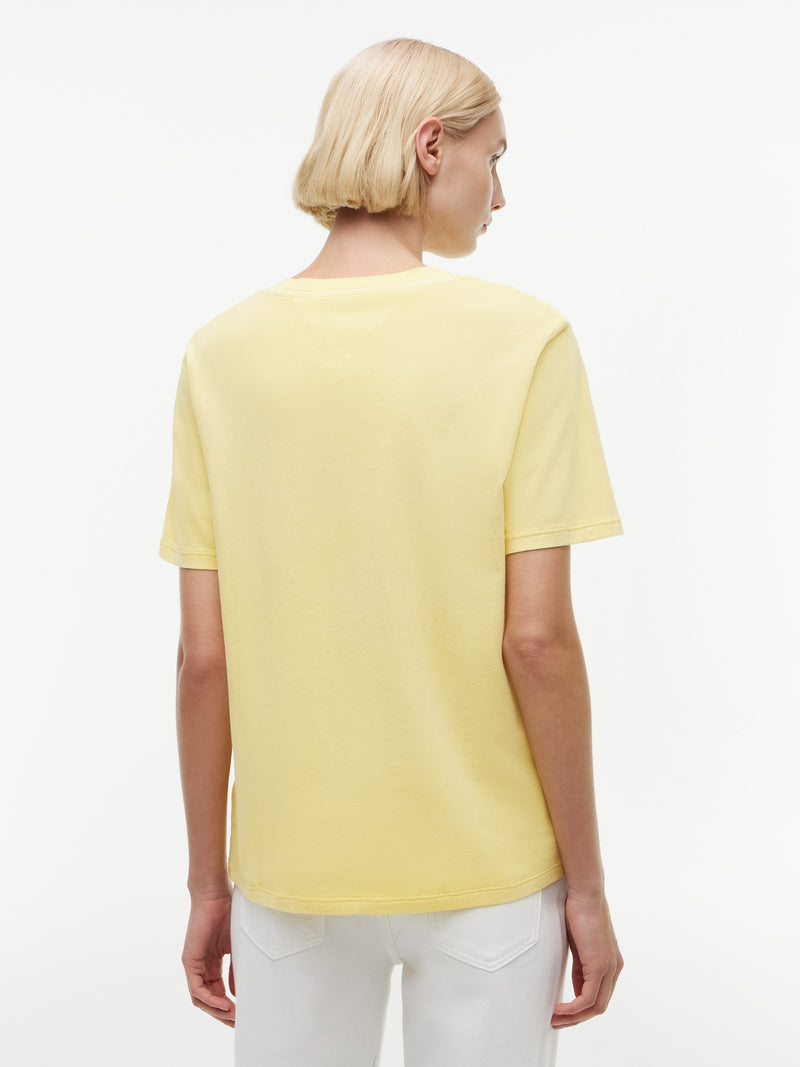Solid Relaxed Fit Half Sleeve Cotton Jersey T-Shirt