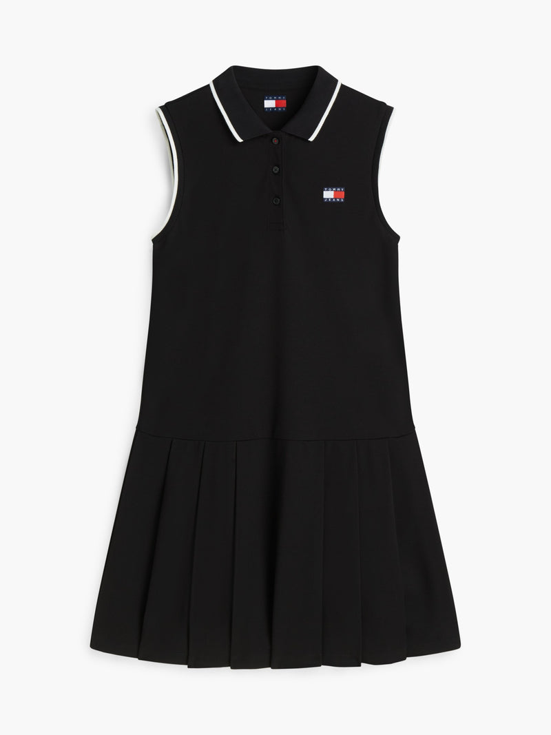 Half Sleeve Solid Pique F-and-F Polo Dress
