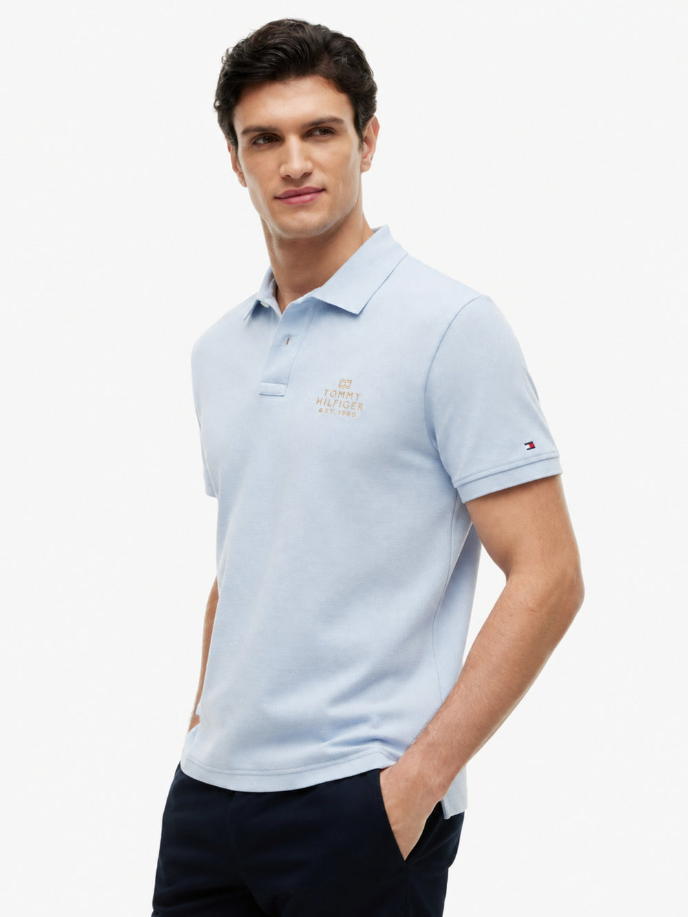 Regular Fit Graphic Embroidered Pique Polo