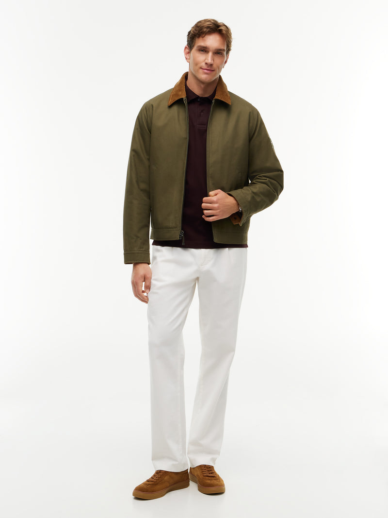 Regular Fit Jacquard Interlock Polo