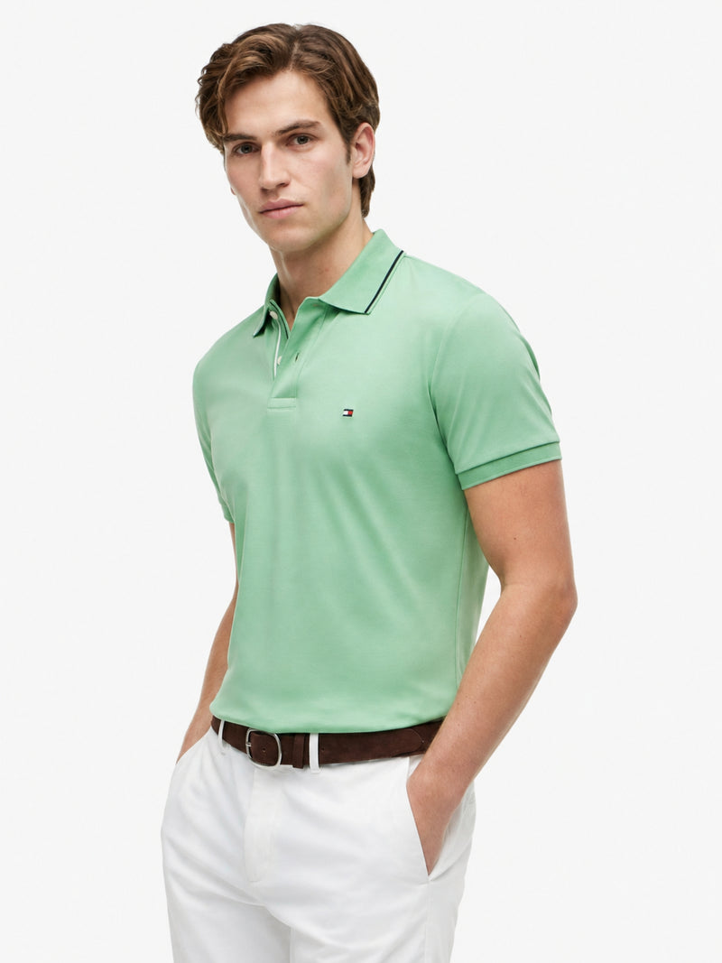Slim Fit Interlock Polo