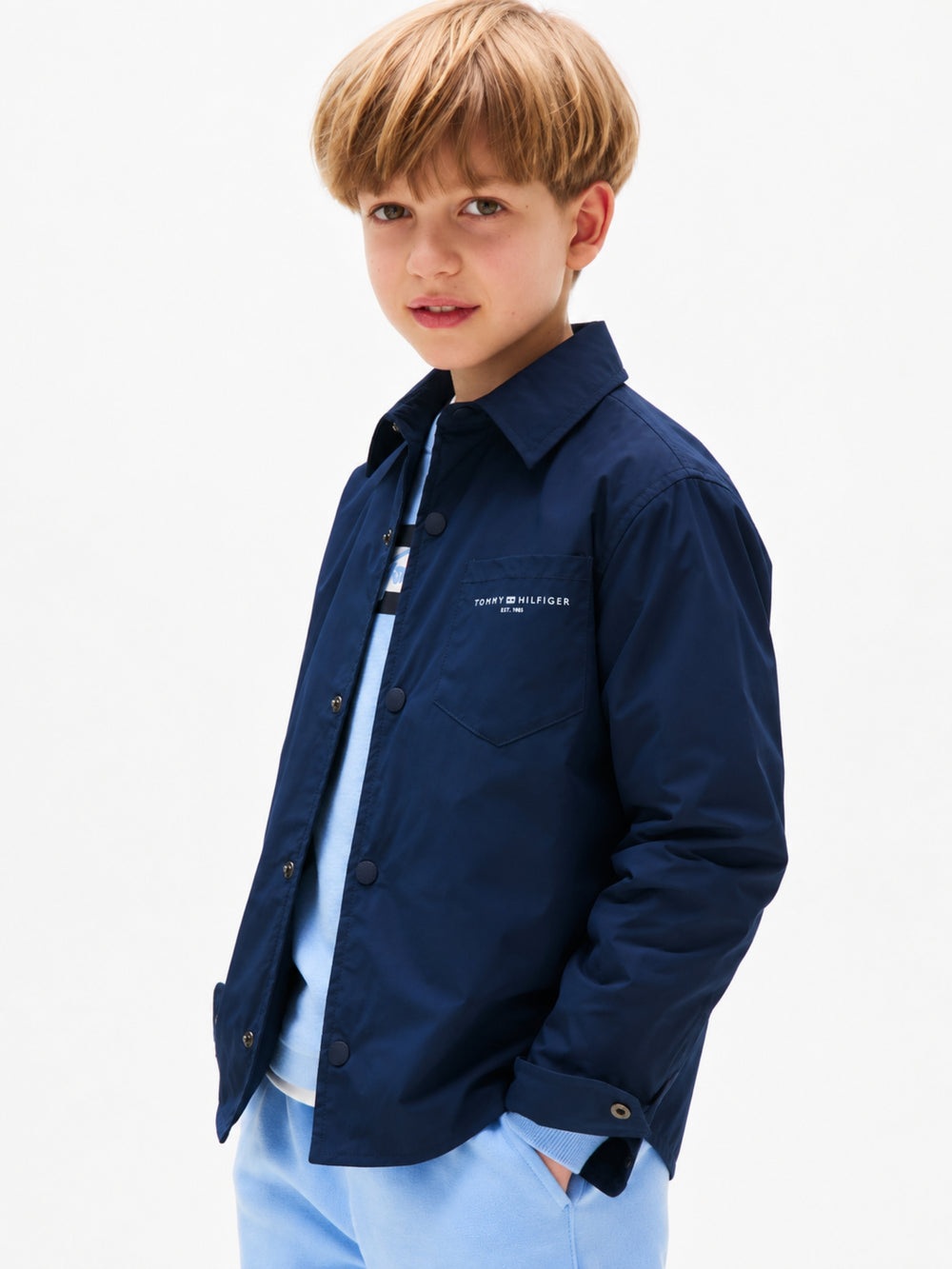Kids Solid Overshirt