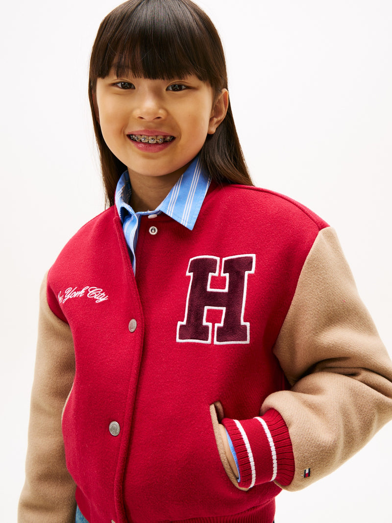 Kids Colorblock Bomber Jacket
