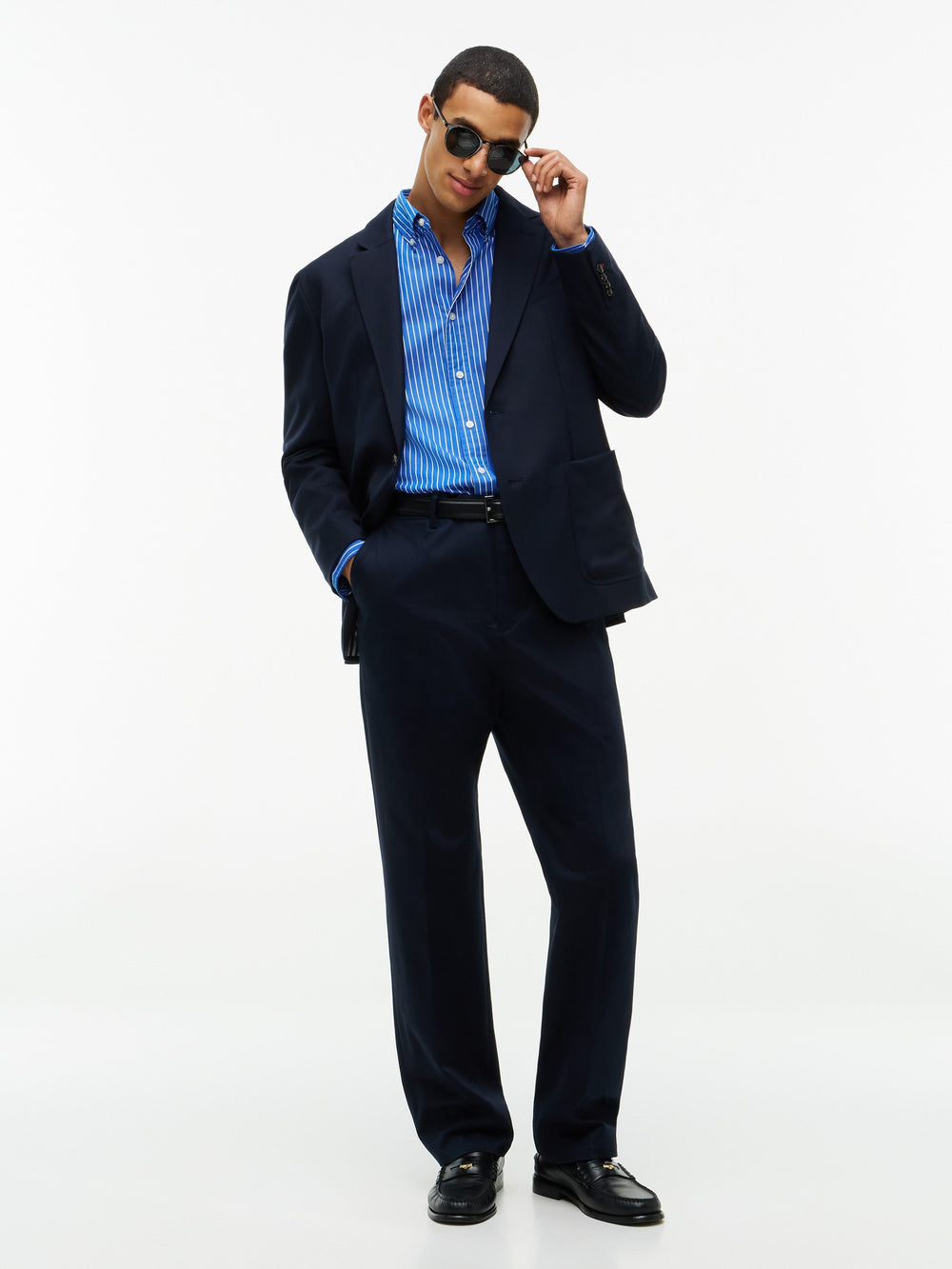 Regular Fit Stripe Poplin Shirt