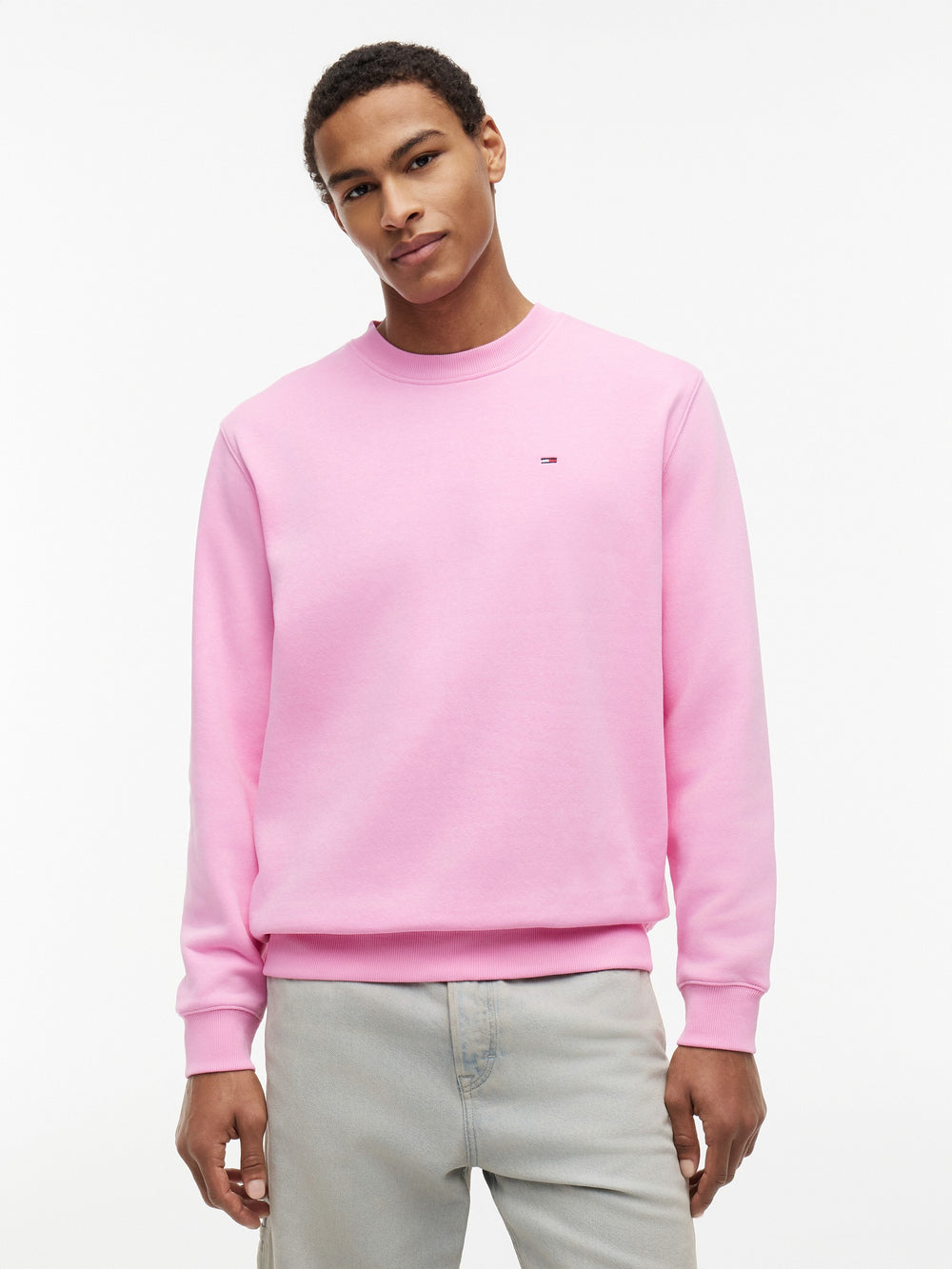 Regular Fit Brushed Fleece Crew Neck Sweatshirt