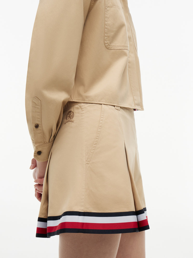 Solid A-Line Skirt