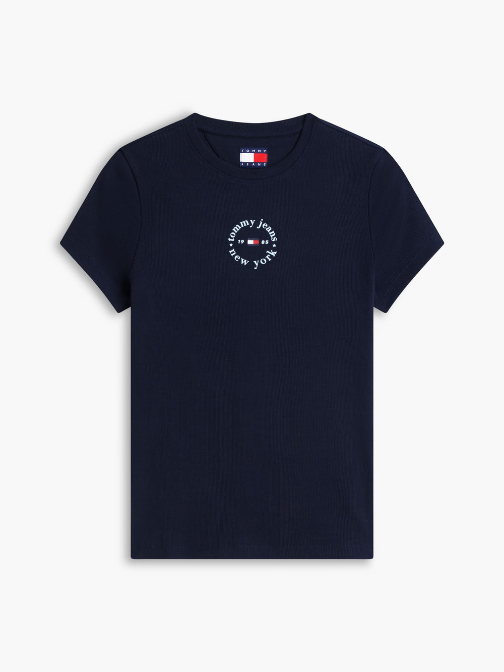 Solid Slim Fit Half Sleeve Ribbed T-Shirt