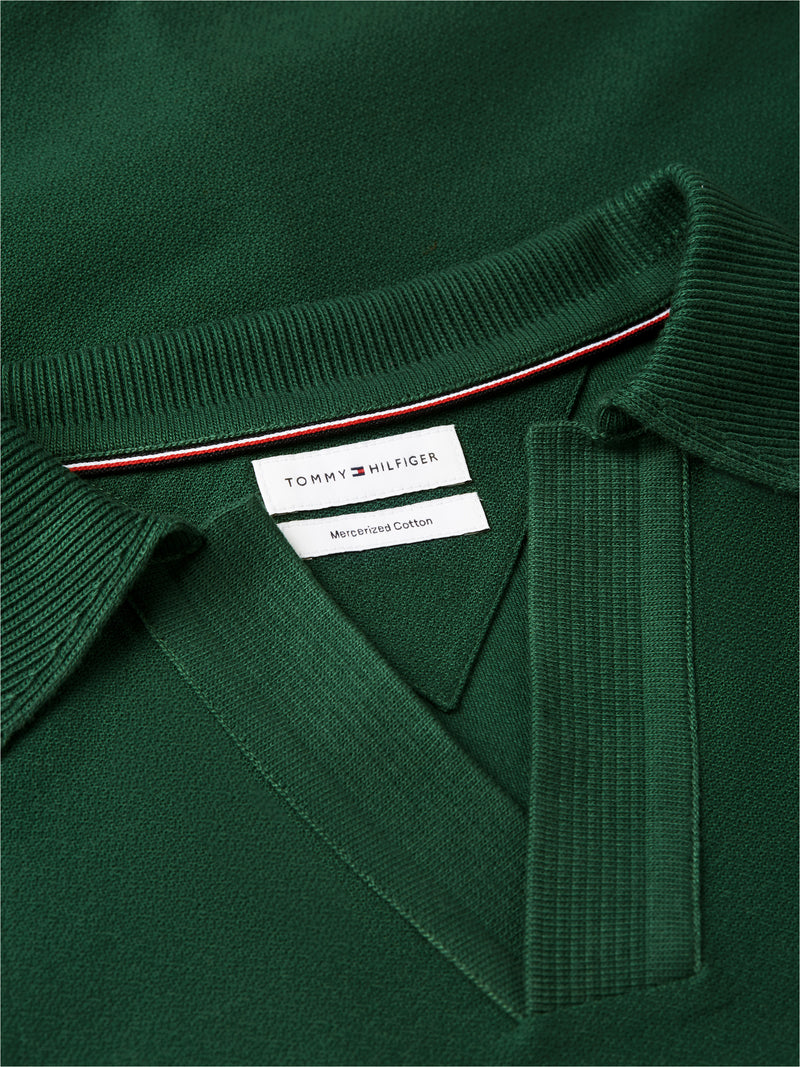 Johnny Collar Crepe Polo