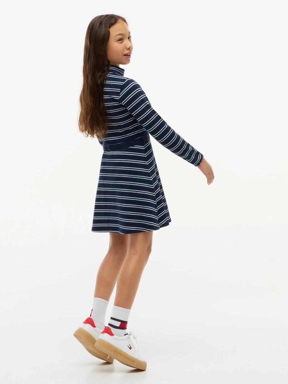 Half Sleeves Knee Length A-Line Dress
