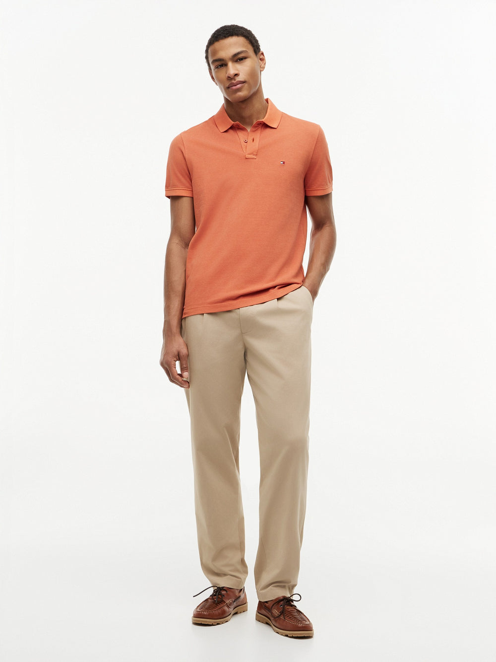 Regular Fit Solid Pique Polo