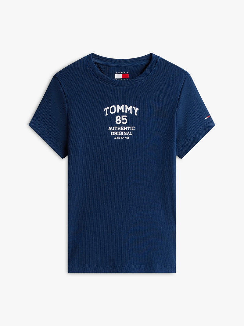 Solid Slim Fit Half Sleeve Ribbed T-Shirt