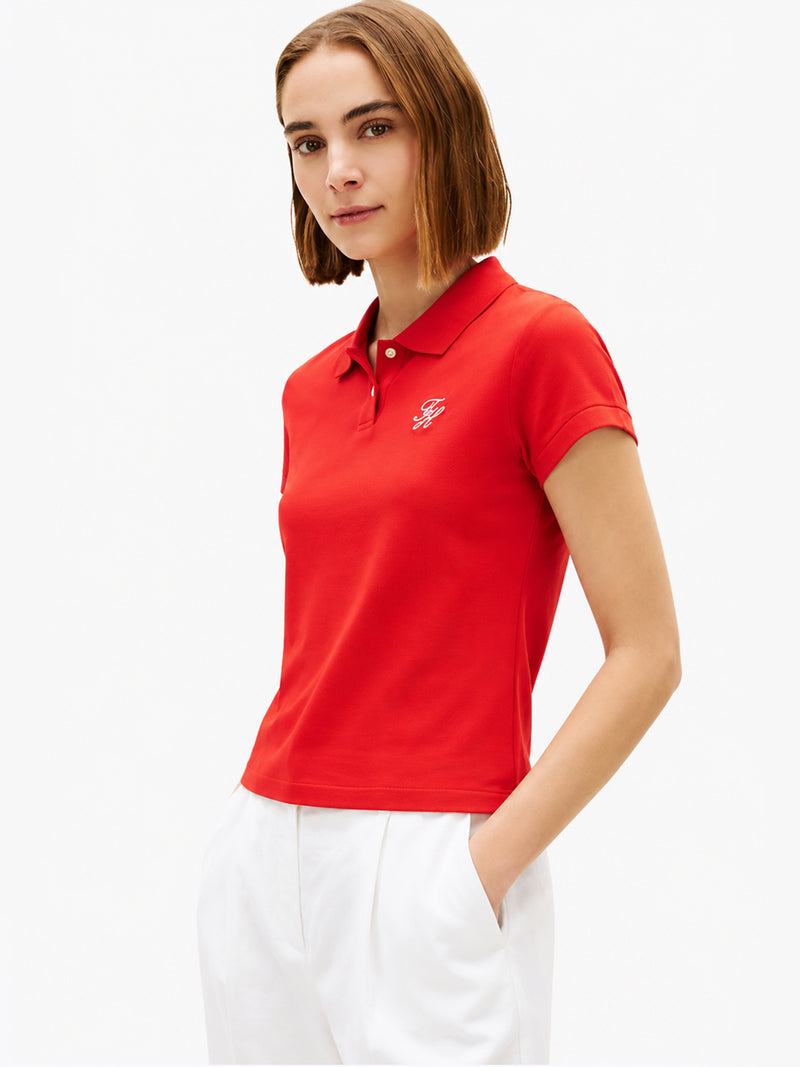Solid Slim Fit Short Sleeve Pique Polo