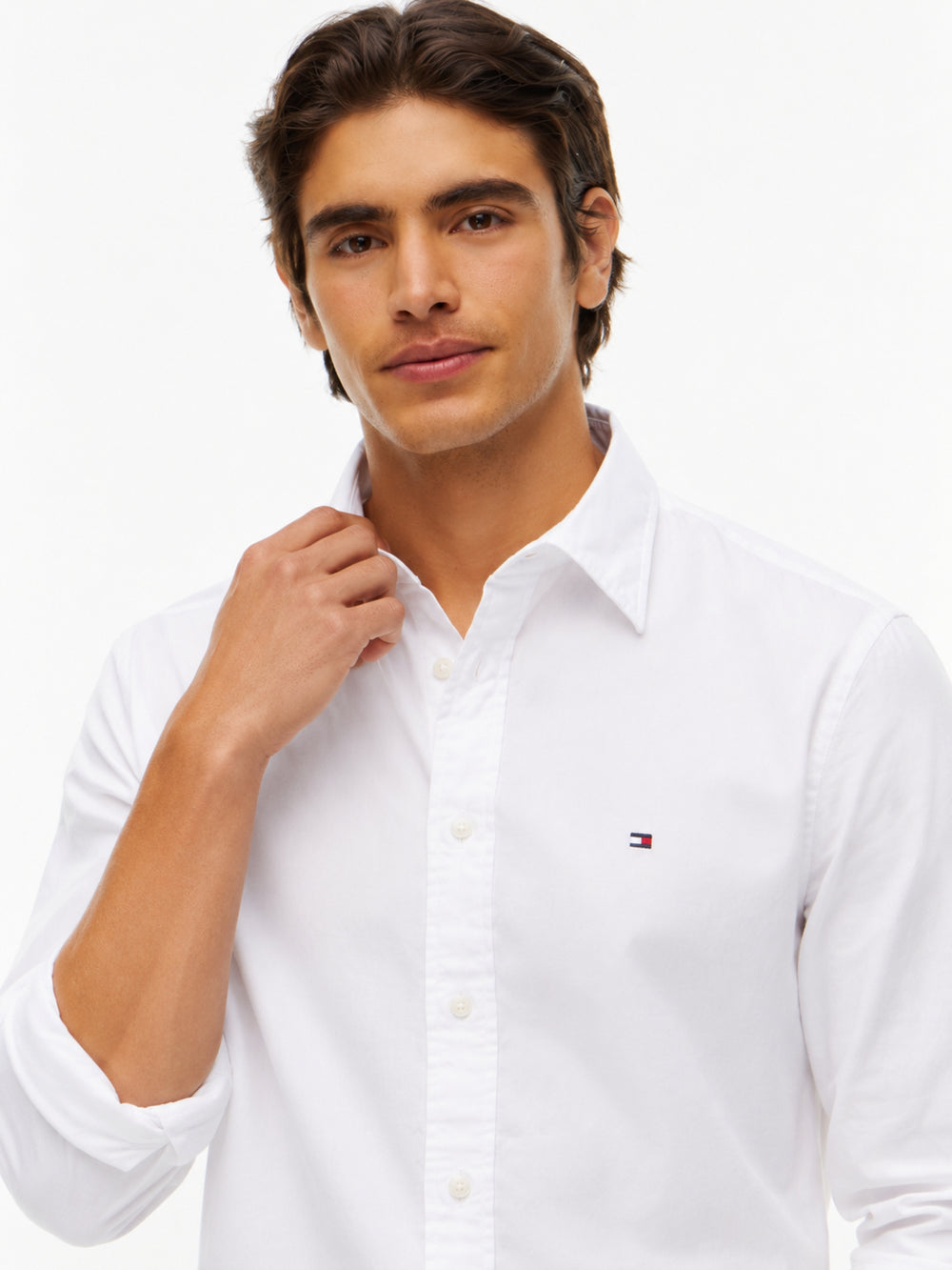 Slim Fit Poplin Solid Shirt