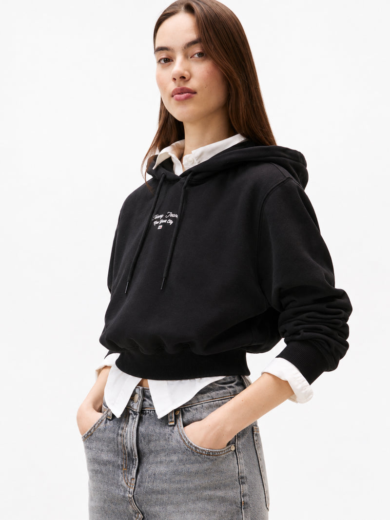 Relaxed Fit Terry Hoodie