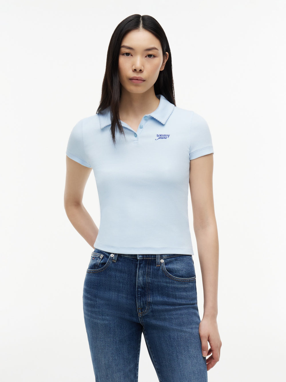 Solid Slim Fit Half Sleeve Ribbed T-Shirt