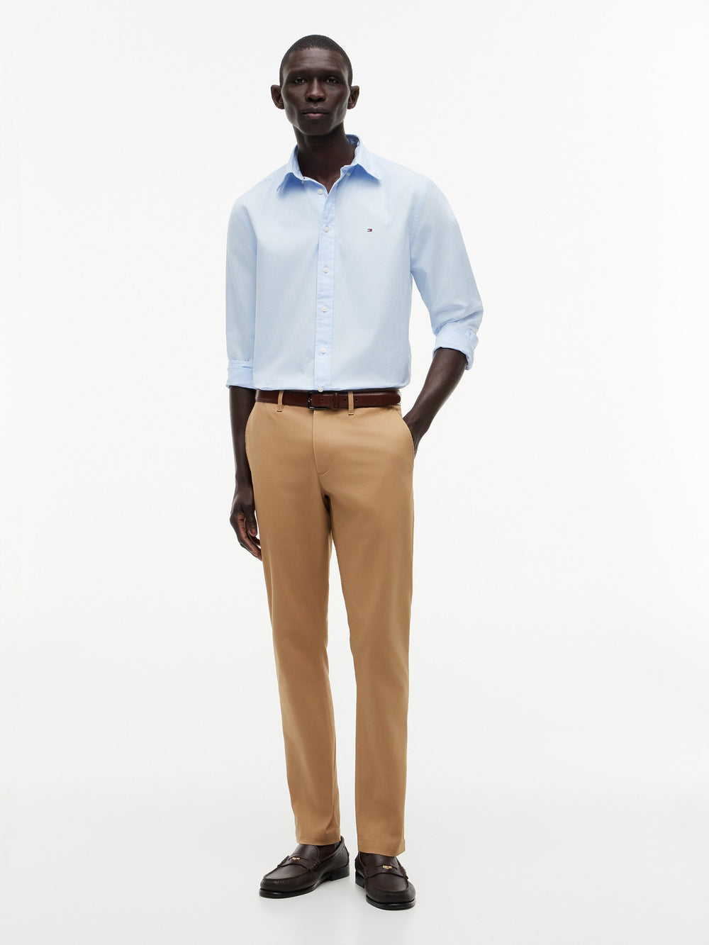 Regular Fit Solid Poplin Shirt