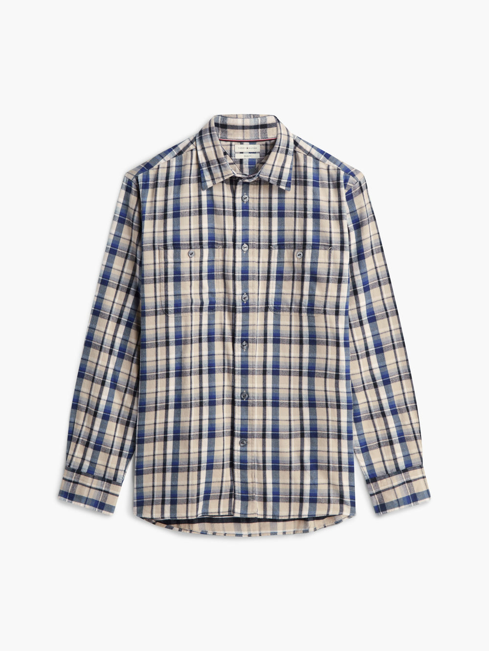 Boxy Fit Check Flannel Shirt