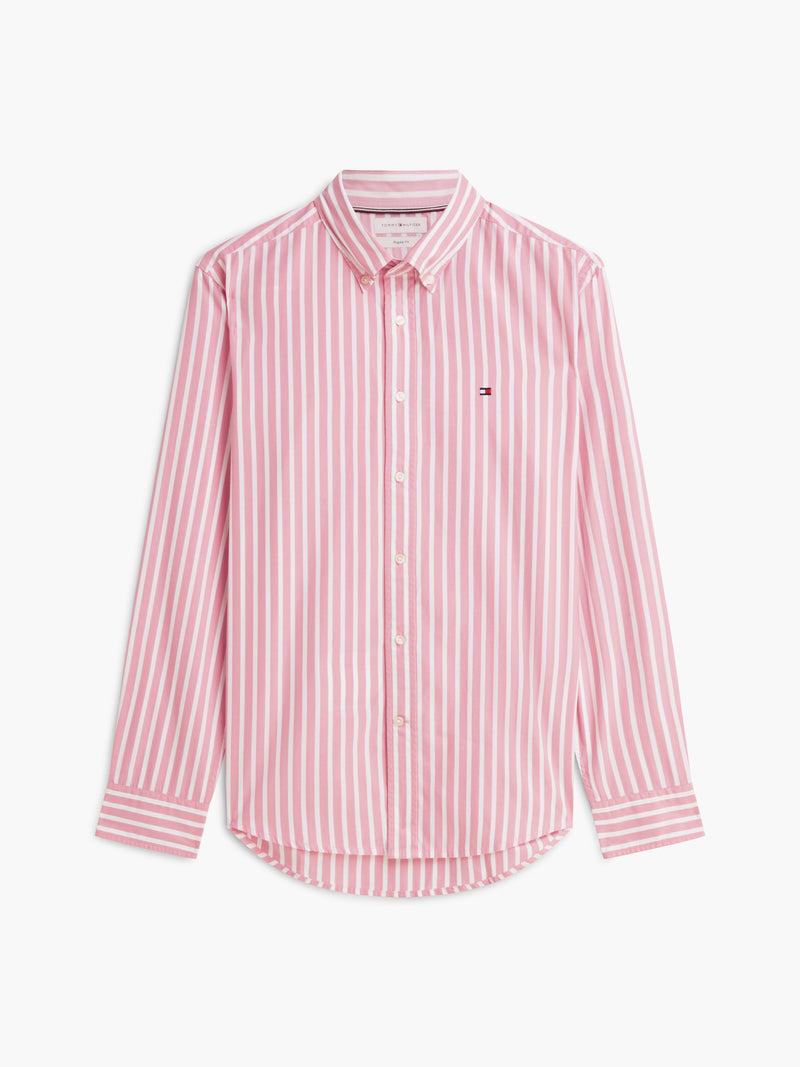 Regular Fit Stripe Poplin Shirt