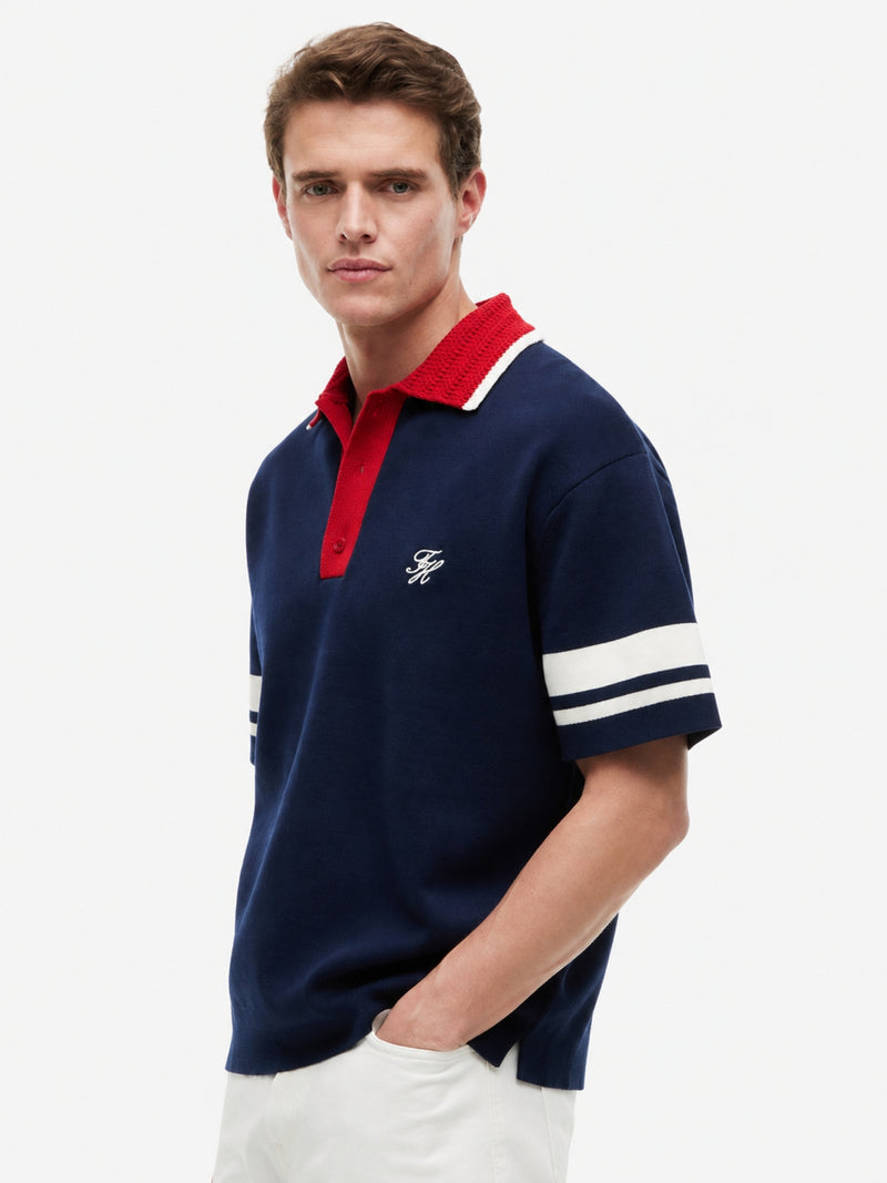 Regular Fit Flat Knit Polo