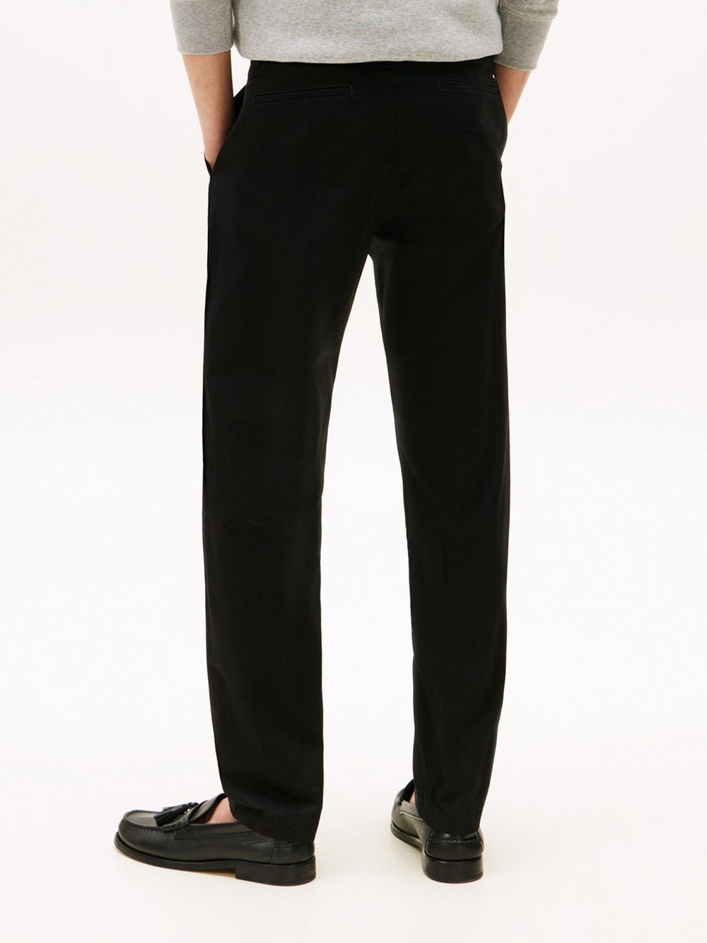 Men Harlem Regular Tapered Fit Pleated Satin Trouser