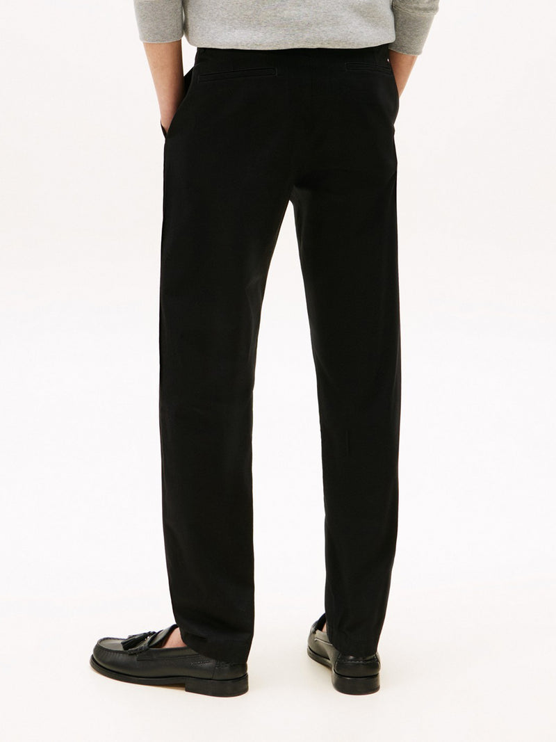 Men Harlem Regular Tapered Fit Pleated Satin Trouser