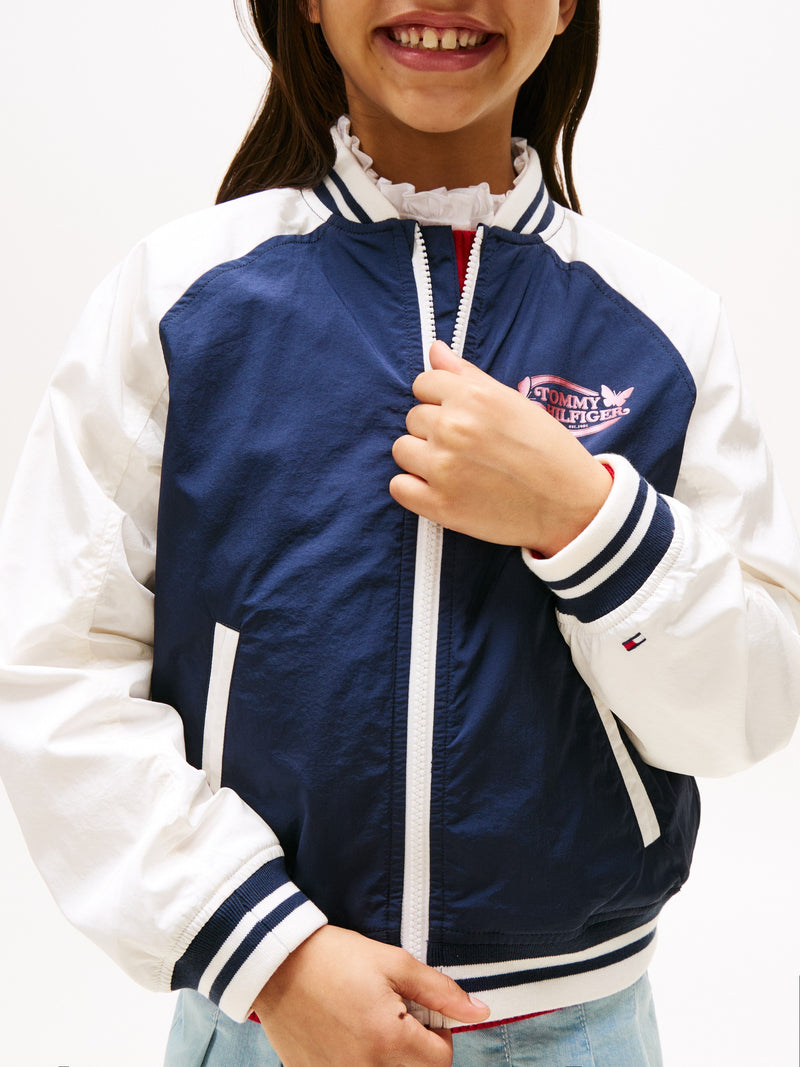 Kids Colorblock Bomber Jacket